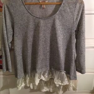 Arizona Jeans Top with Lace bottom